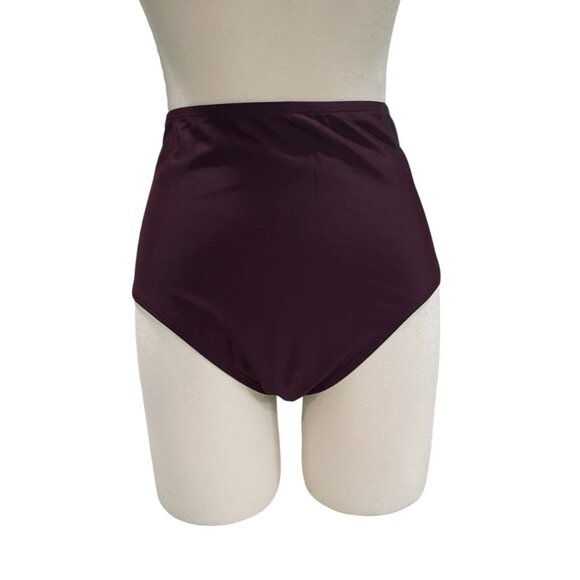 Honeymark Maroon Dress NWT Built In Bra Pockets Swim Coverup Skater Style L - Picture 9 of 10